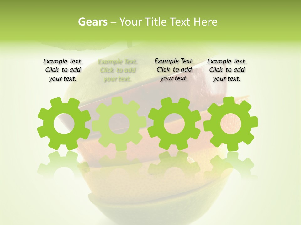 Fruit In The Shape Of An Apple PowerPoint Template