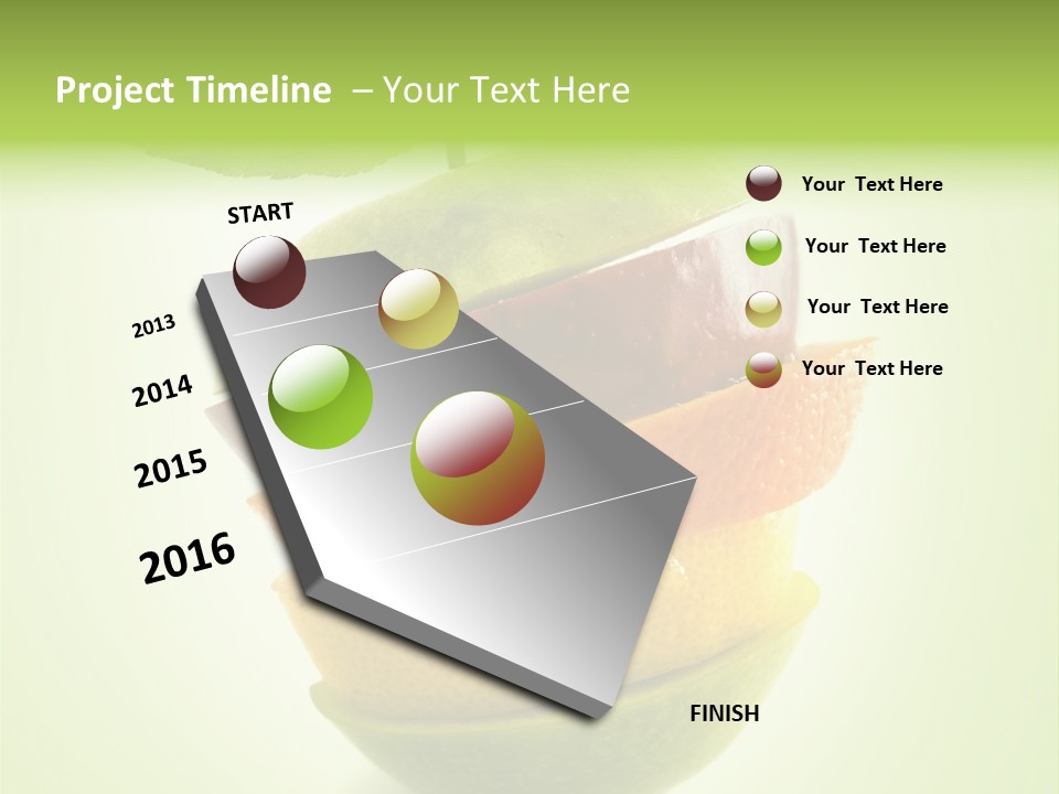 Fruit In The Shape Of An Apple PowerPoint Template