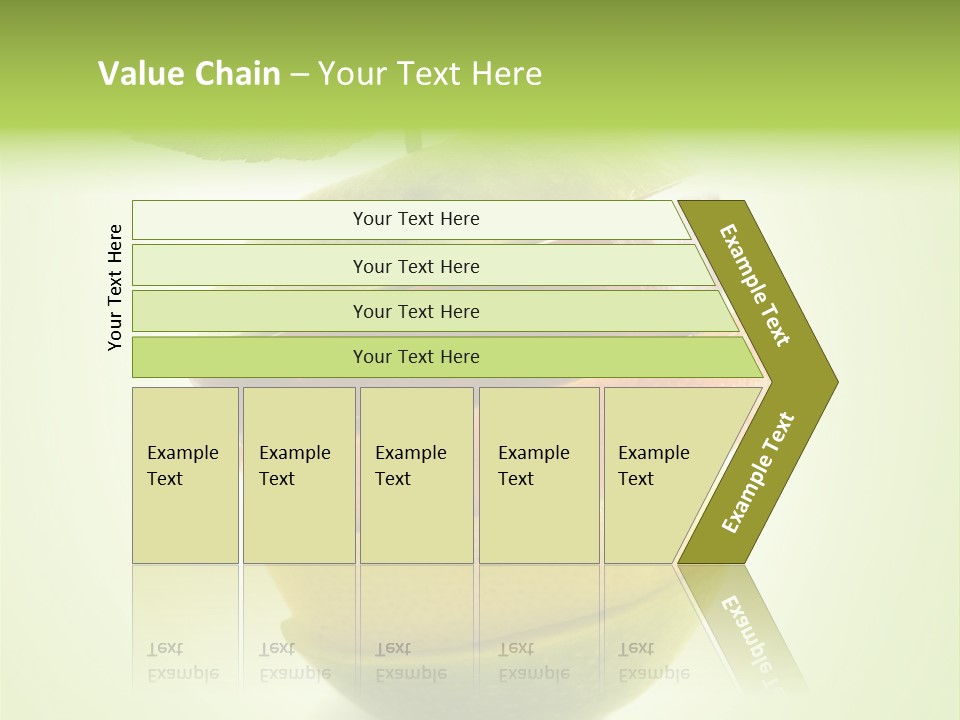 Fruit In The Shape Of An Apple PowerPoint Template
