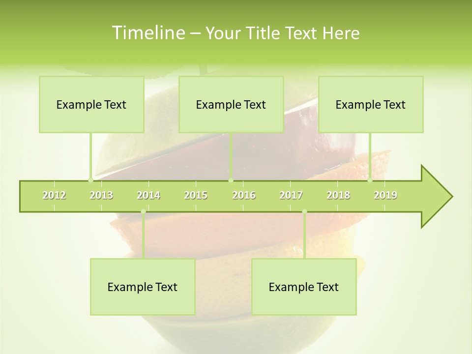 Fruit In The Shape Of An Apple PowerPoint Template