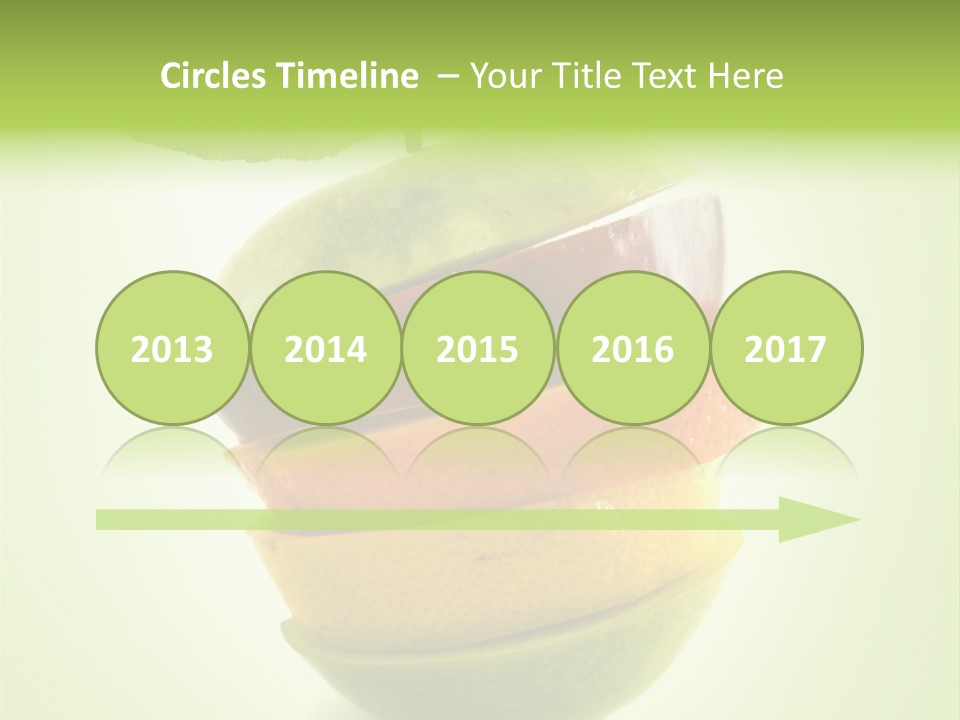 Fruit In The Shape Of An Apple PowerPoint Template