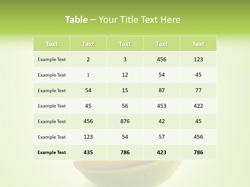 Fruit In The Shape Of An Apple PowerPoint Template