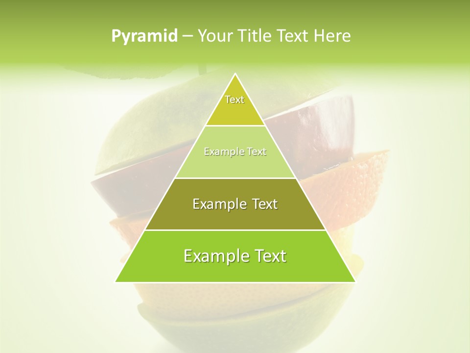 Fruit In The Shape Of An Apple PowerPoint Template