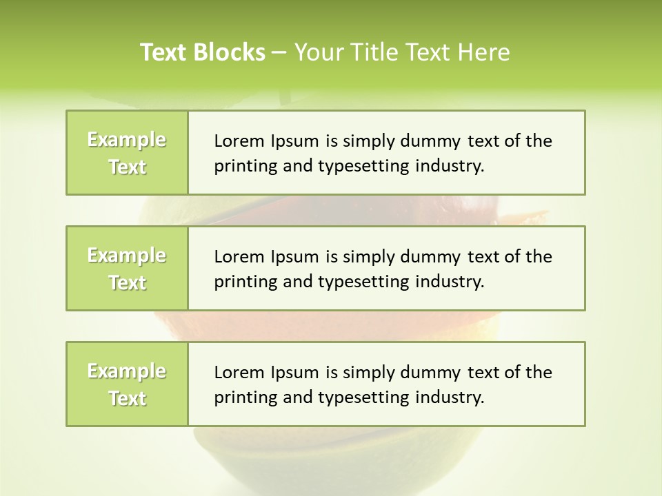 Fruit In The Shape Of An Apple PowerPoint Template