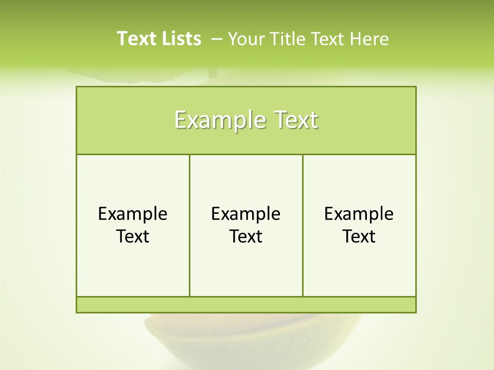 Fruit In The Shape Of An Apple PowerPoint Template