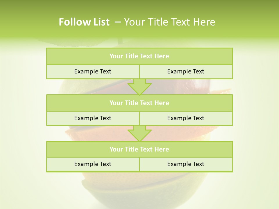 Fruit In The Shape Of An Apple PowerPoint Template
