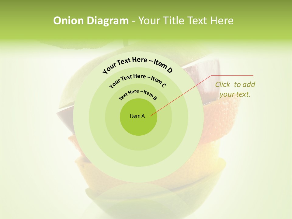 Fruit In The Shape Of An Apple PowerPoint Template
