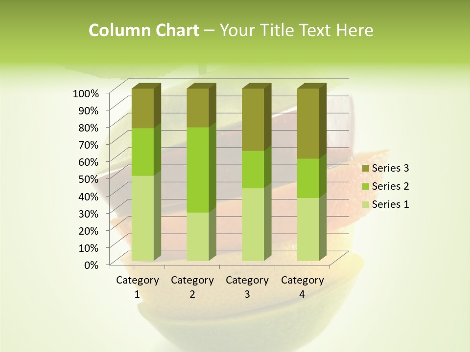 Fruit In The Shape Of An Apple PowerPoint Template