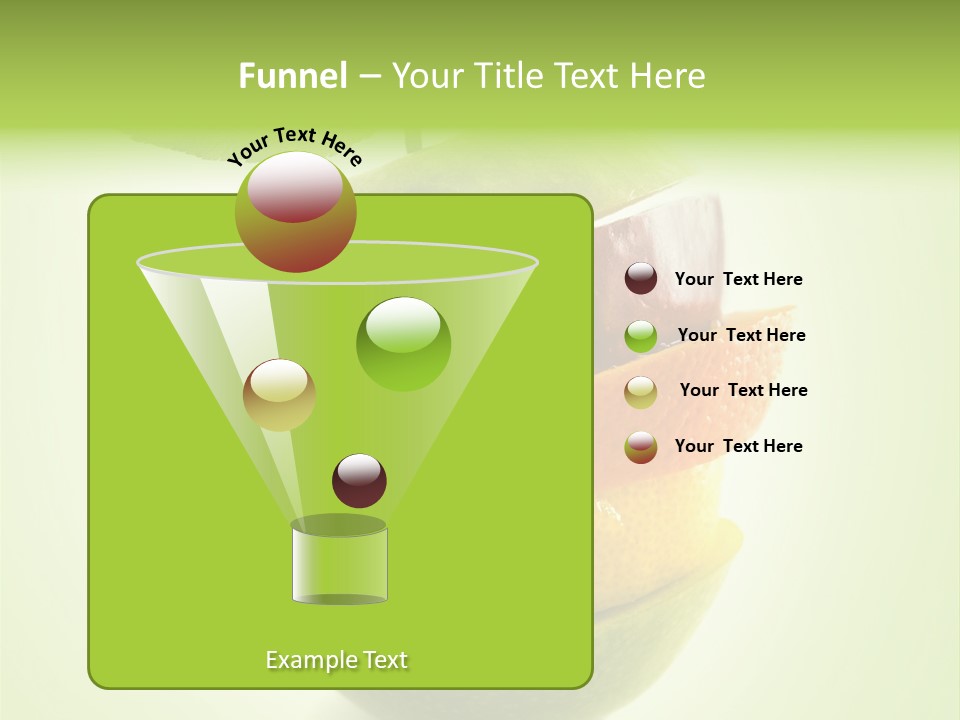 Fruit In The Shape Of An Apple PowerPoint Template