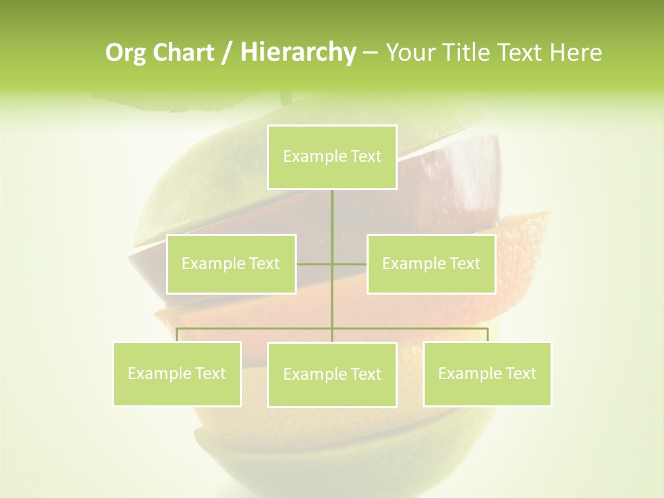 Fruit In The Shape Of An Apple PowerPoint Template
