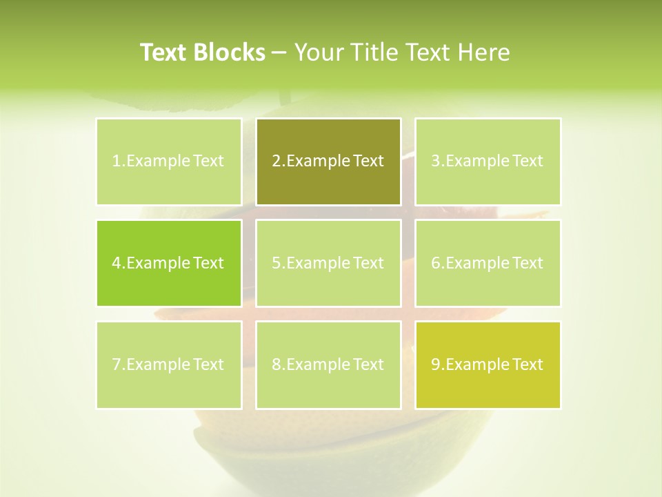 Fruit In The Shape Of An Apple PowerPoint Template