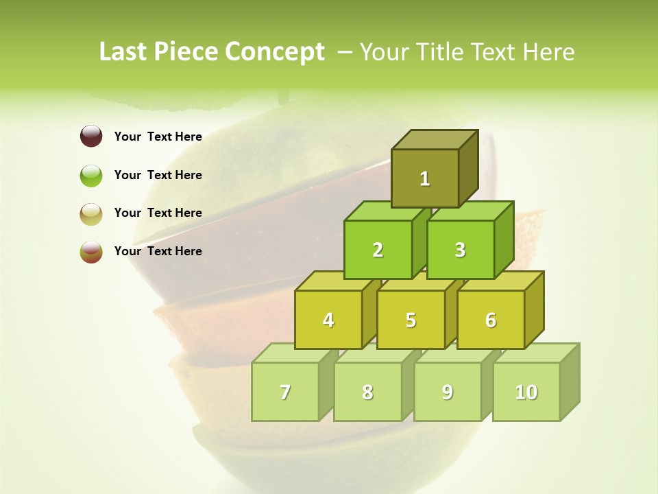 Fruit In The Shape Of An Apple PowerPoint Template