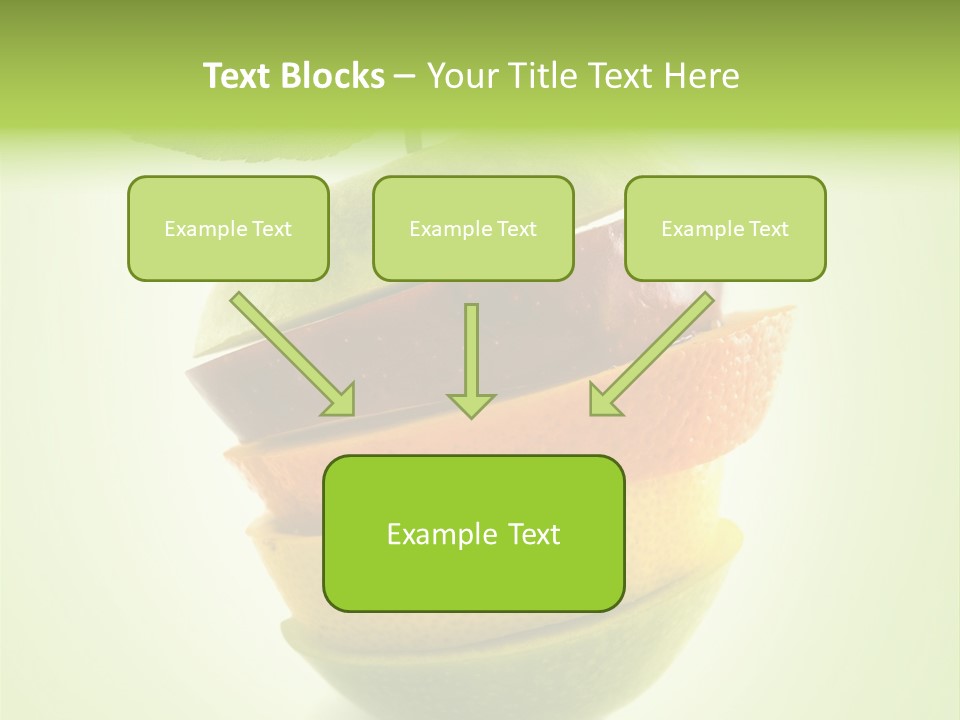 Fruit In The Shape Of An Apple PowerPoint Template