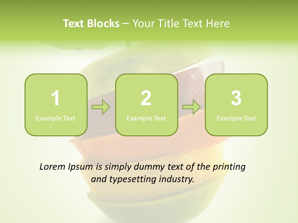 Fruit In The Shape Of An Apple PowerPoint Template