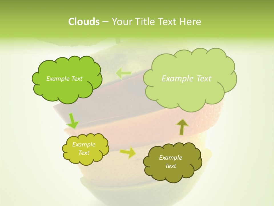 Fruit In The Shape Of An Apple PowerPoint Template