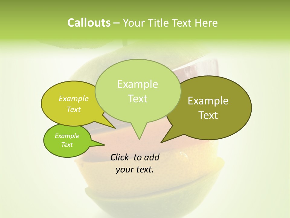 Fruit In The Shape Of An Apple PowerPoint Template
