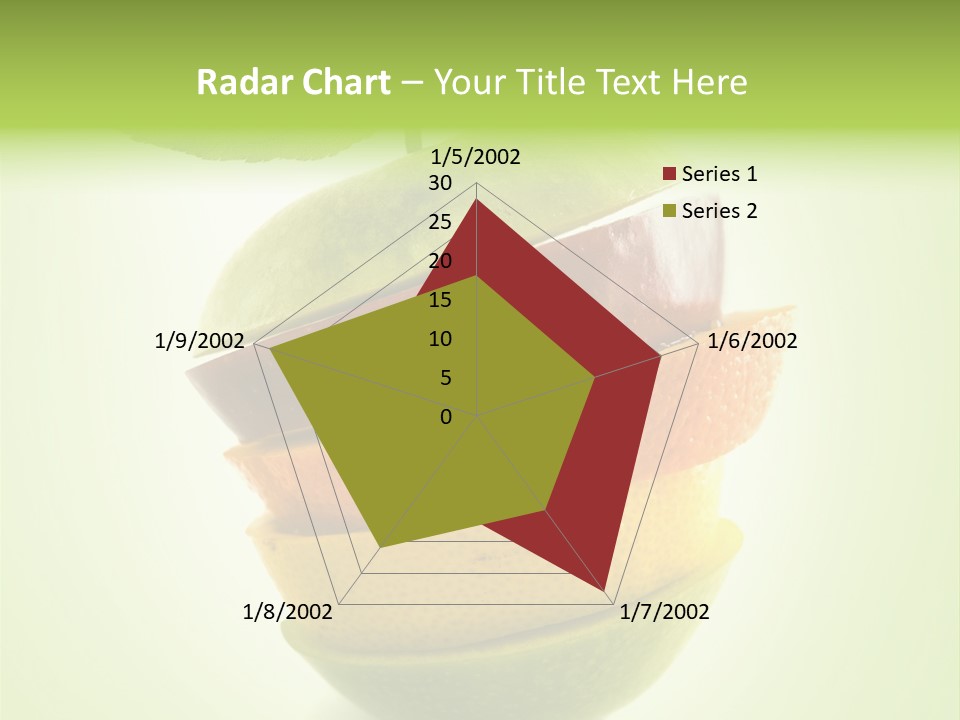 Fruit In The Shape Of An Apple PowerPoint Template