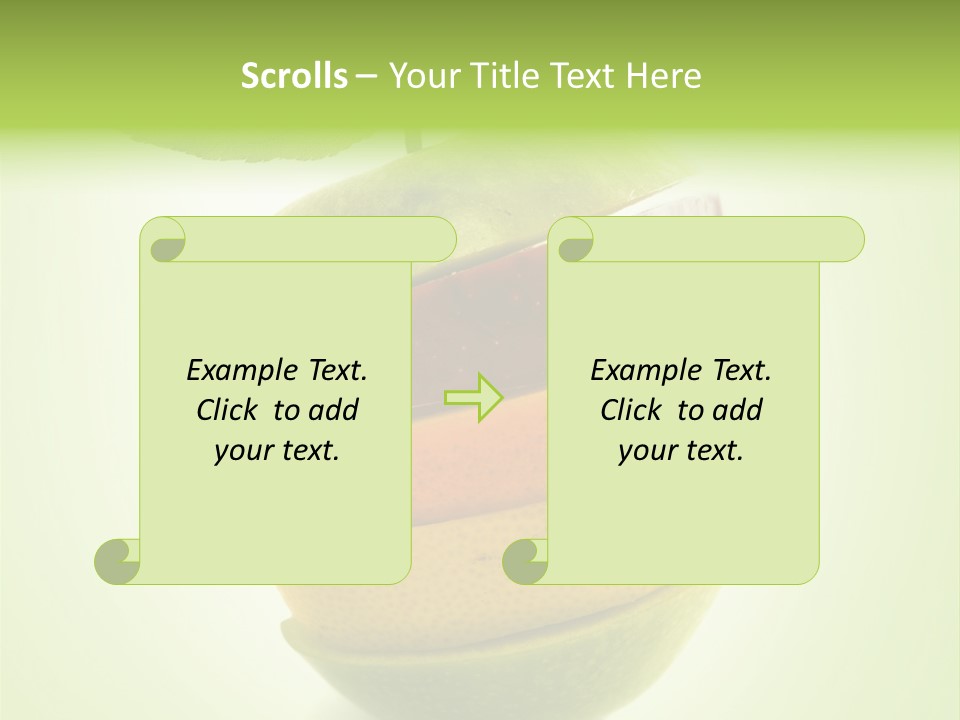 Fruit In The Shape Of An Apple PowerPoint Template