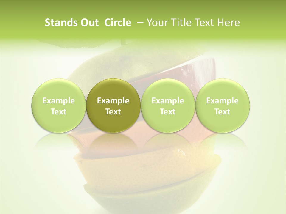 Fruit In The Shape Of An Apple PowerPoint Template