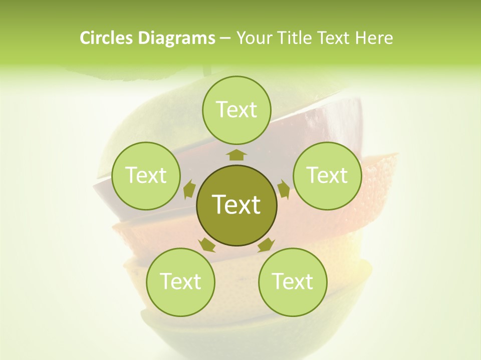 Fruit In The Shape Of An Apple PowerPoint Template