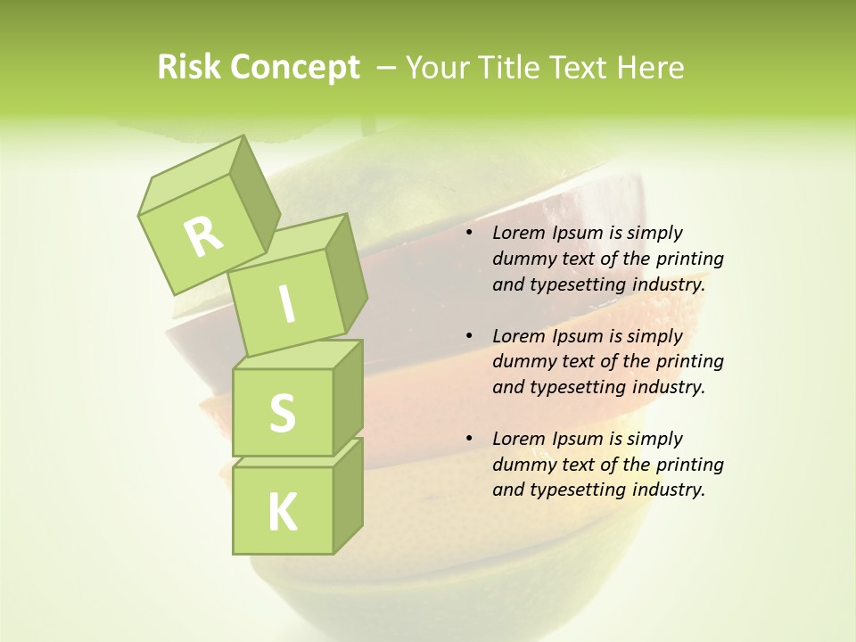 Fruit In The Shape Of An Apple PowerPoint Template