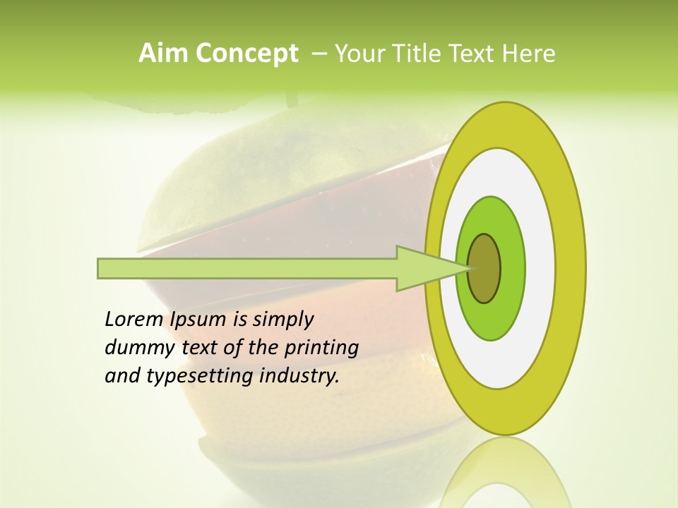 Fruit In The Shape Of An Apple PowerPoint Template