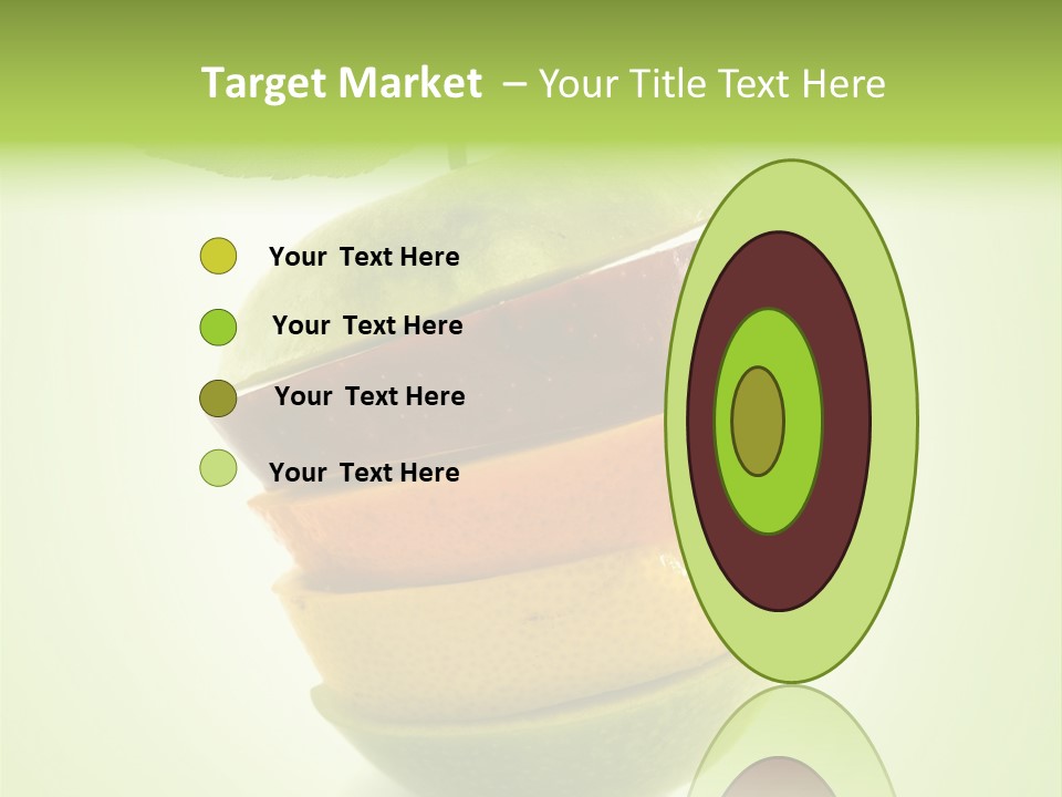 Fruit In The Shape Of An Apple PowerPoint Template