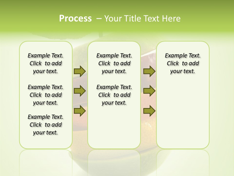 Fruit In The Shape Of An Apple PowerPoint Template