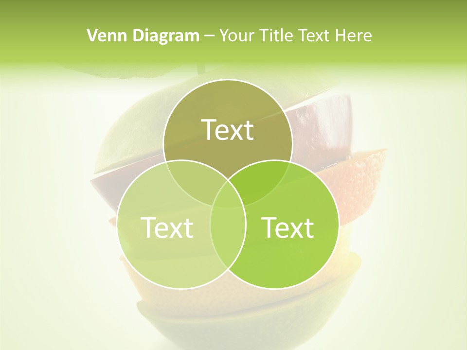 Fruit In The Shape Of An Apple PowerPoint Template