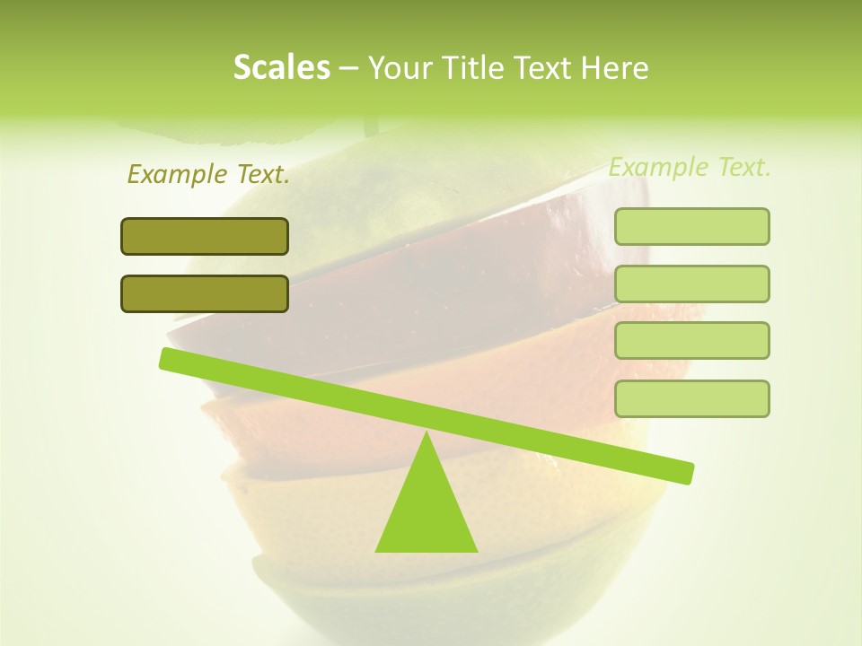 Fruit In The Shape Of An Apple PowerPoint Template