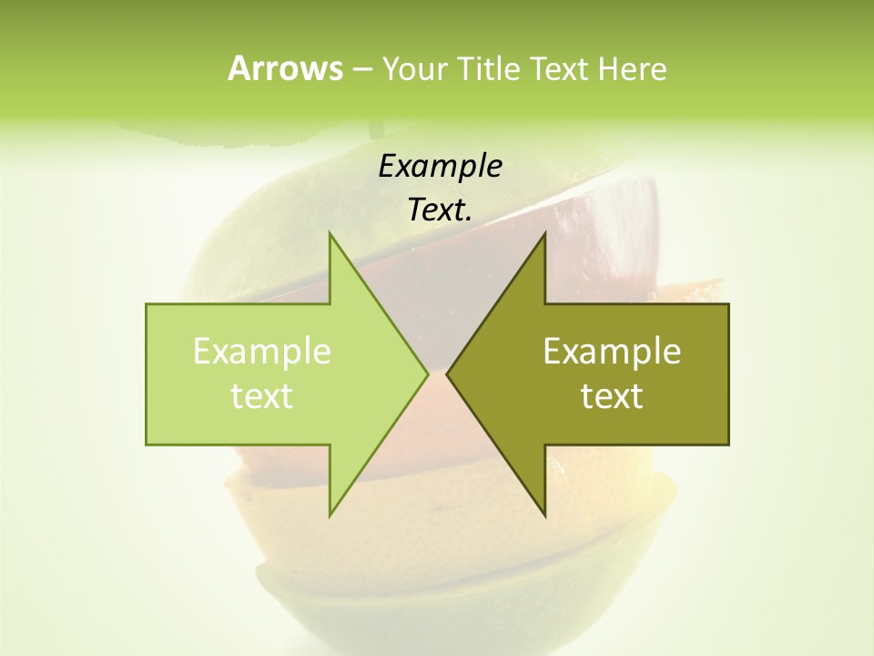 Fruit In The Shape Of An Apple PowerPoint Template