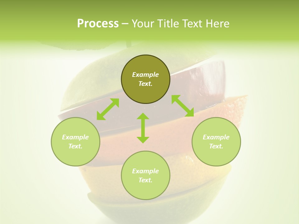 Fruit In The Shape Of An Apple PowerPoint Template
