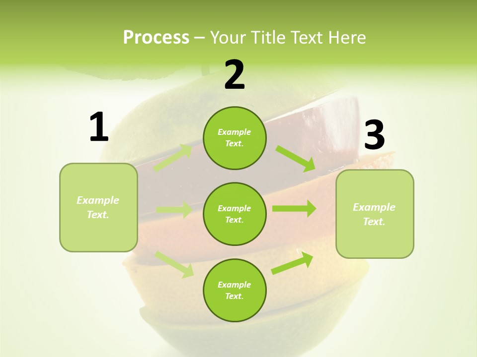 Fruit In The Shape Of An Apple PowerPoint Template
