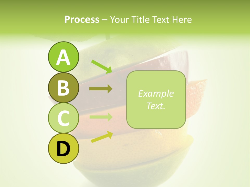 Fruit In The Shape Of An Apple PowerPoint Template