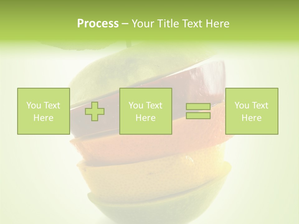 Fruit In The Shape Of An Apple PowerPoint Template