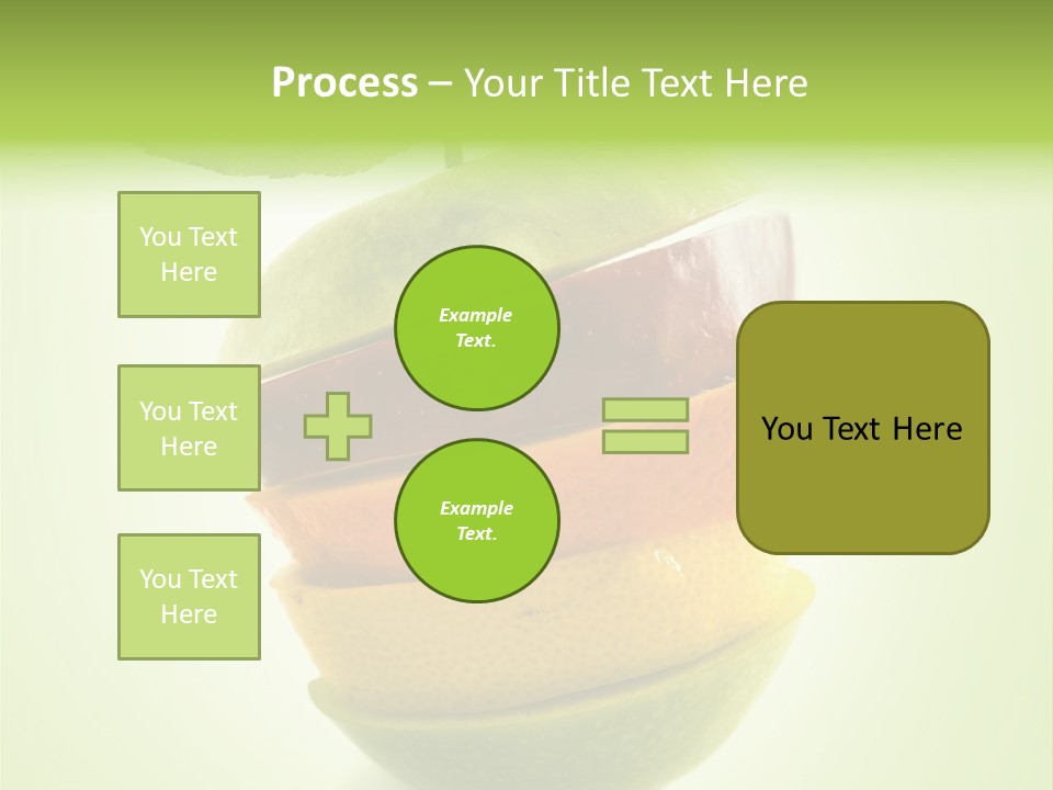 Fruit In The Shape Of An Apple PowerPoint Template