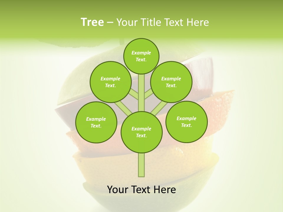 Fruit In The Shape Of An Apple PowerPoint Template