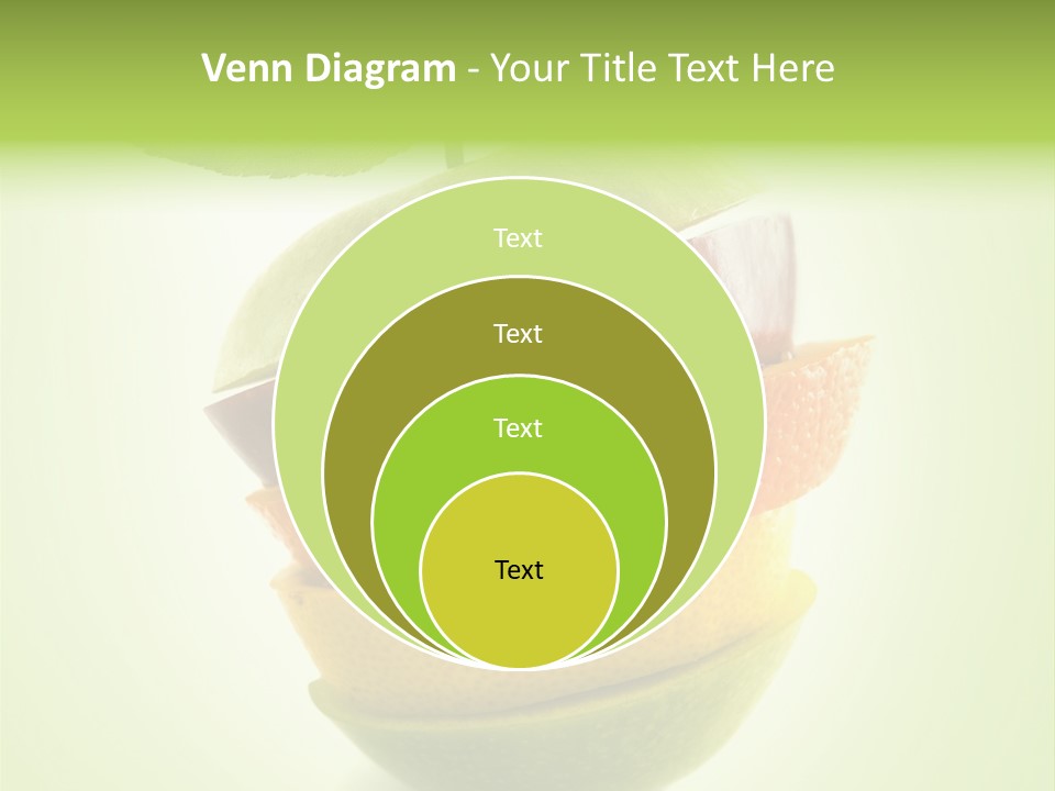 Fruit In The Shape Of An Apple PowerPoint Template