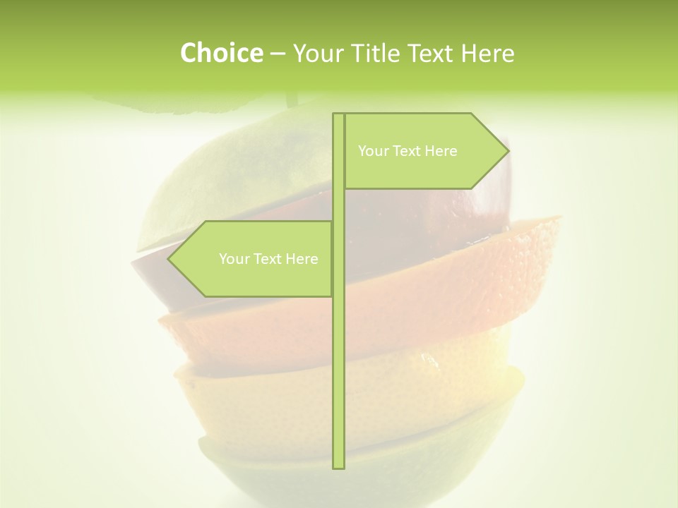Fruit In The Shape Of An Apple PowerPoint Template