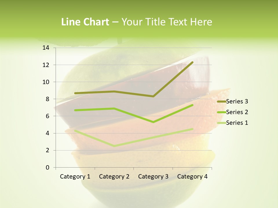 Fruit In The Shape Of An Apple PowerPoint Template