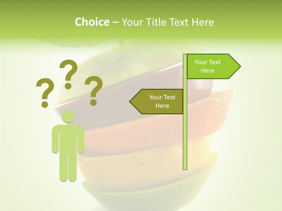 Fruit In The Shape Of An Apple PowerPoint Template