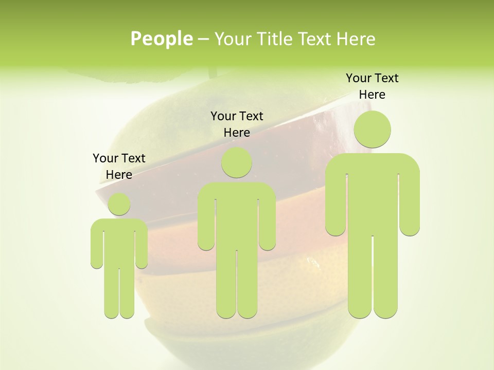 Fruit In The Shape Of An Apple PowerPoint Template