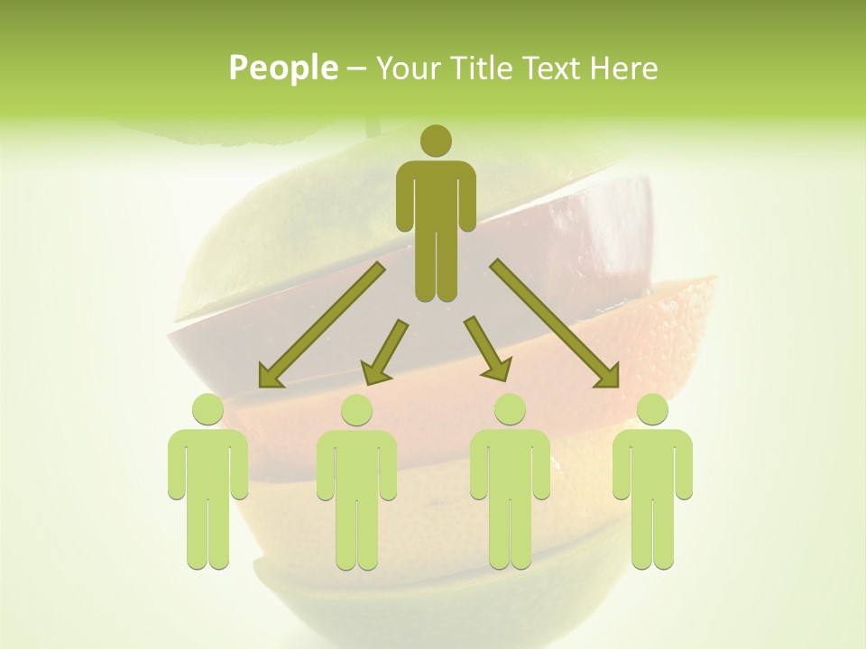 Fruit In The Shape Of An Apple PowerPoint Template