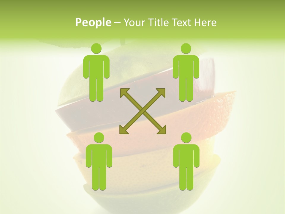 Fruit In The Shape Of An Apple PowerPoint Template