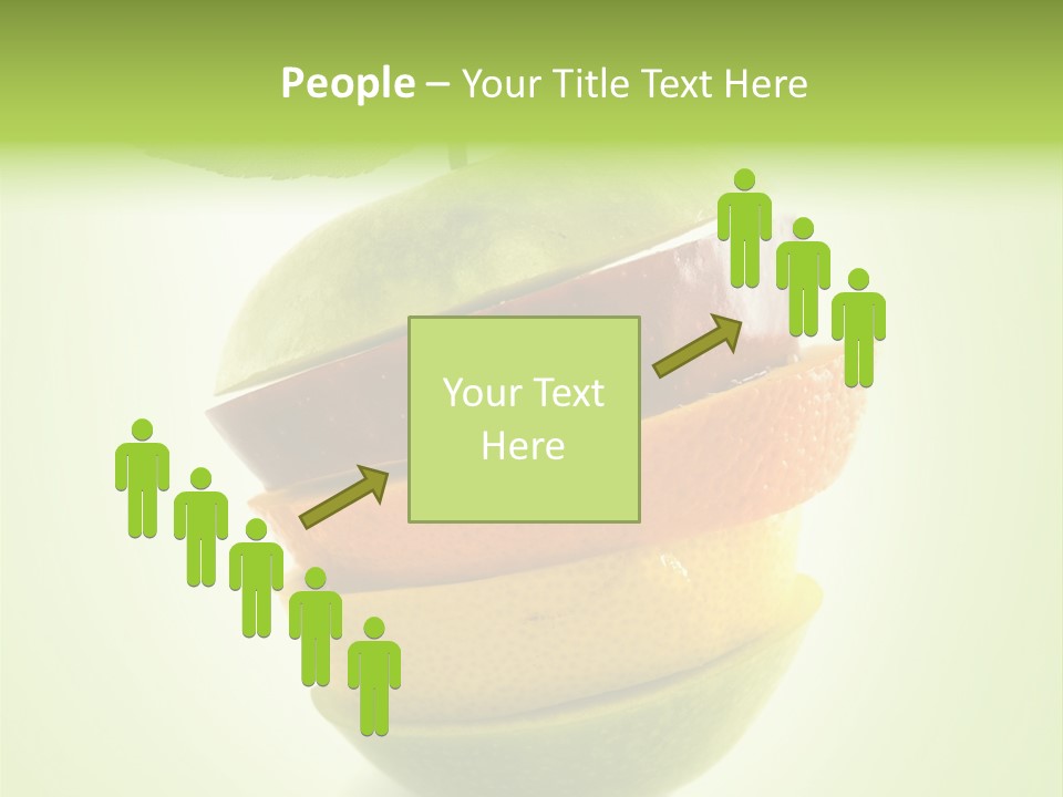 Fruit In The Shape Of An Apple PowerPoint Template