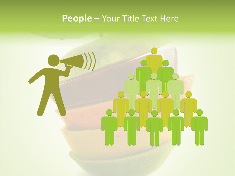 Fruit In The Shape Of An Apple PowerPoint Template