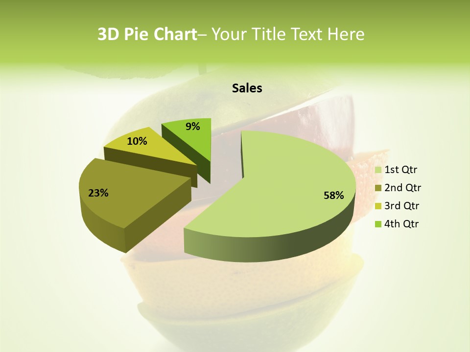 Fruit In The Shape Of An Apple PowerPoint Template