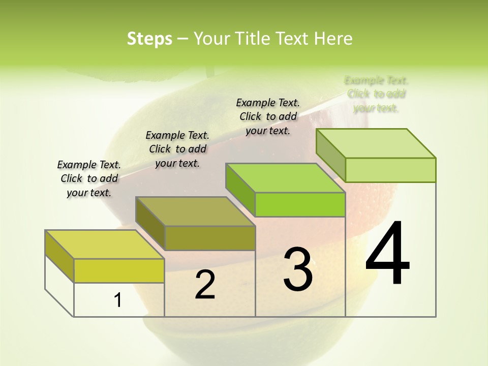 Fruit In The Shape Of An Apple PowerPoint Template