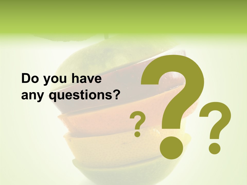 Fruit In The Shape Of An Apple PowerPoint Template