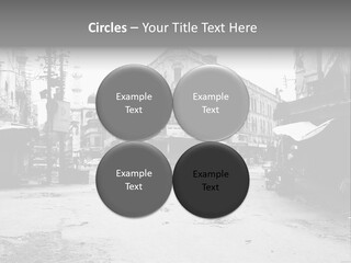 Black And White Photo Of The City PowerPoint Template